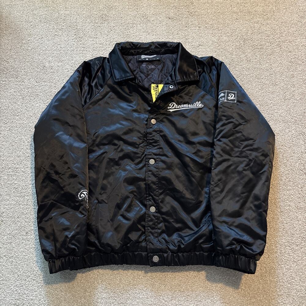 Dreamville Records Paisley Coach Jacket Black Size Medium J. Cole Culture Kings